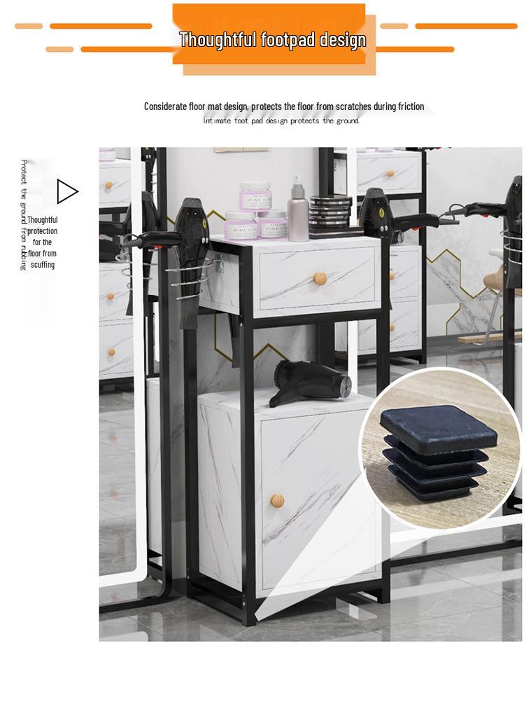 Salon Tool Cabinet with Universal Wheels: Perfect for Haircuts, Dyeing, and Perming