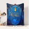 Ramadan Greetings Flannel Blanket Throw Blanket Soft Warm Sofa Bed Camping Car home Decor Unique Christmas Gift C9302533