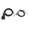 LED Tachometer Hall Proximity Switch Magnet Sensor 4 Digit Red RPM Speed Meter NPN for Ship Distribution Box Control