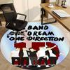 1pc One Direction Music Band Office Round Area Rug, Under Office Chairs Bedroom Living Room Home Decor  a1016294