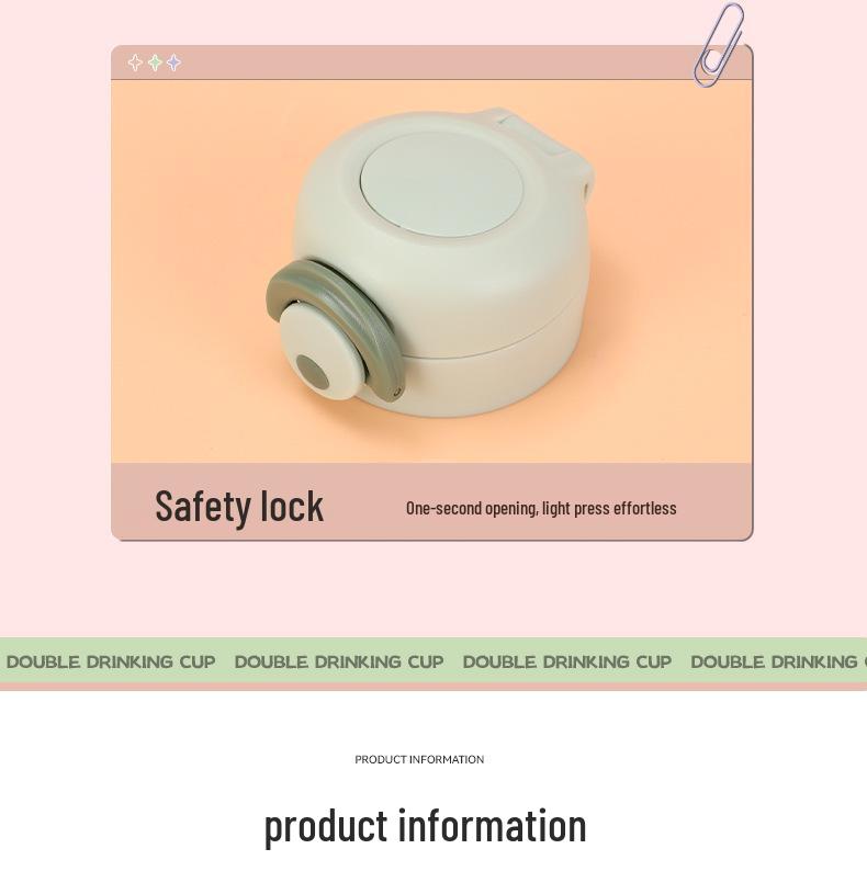 Trendy Mini Pocket 304 Stainless Steel Insulated Cup for Kids - Portable and Cute Pop-Up Design