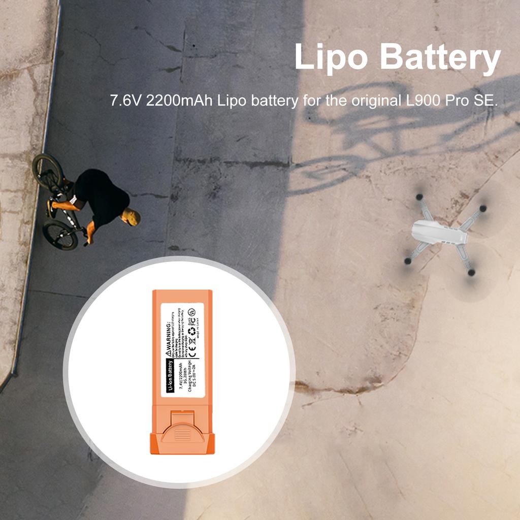 7.4V 2200mAh RC Lithium Battery Aircraft Model Accessories RC Drone Lipo Battery Replacement Spare Parts for L900 Pro SE