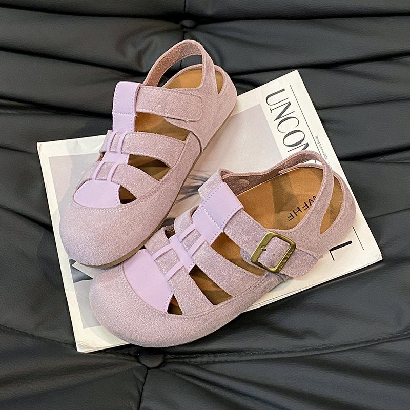 

Hollow non-slip casual beach shoes women s 2025 summer new versatile comfortable skirt platform sandals 40 светло-фиолетовый