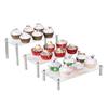 AEE4-3Piece Ladder Acrylic Cupcake Display Stand Hand Puppet Jewelry Display Stand Transparent Cosmetic Display Stand Transparen