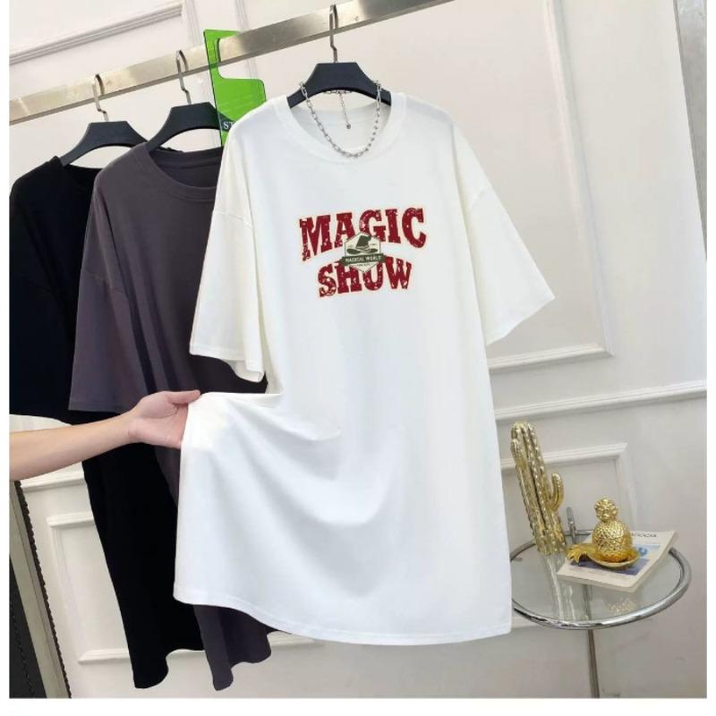 

Летнее женское платье свободного покроя длиной до колена для невысоких женщин 4XL белый