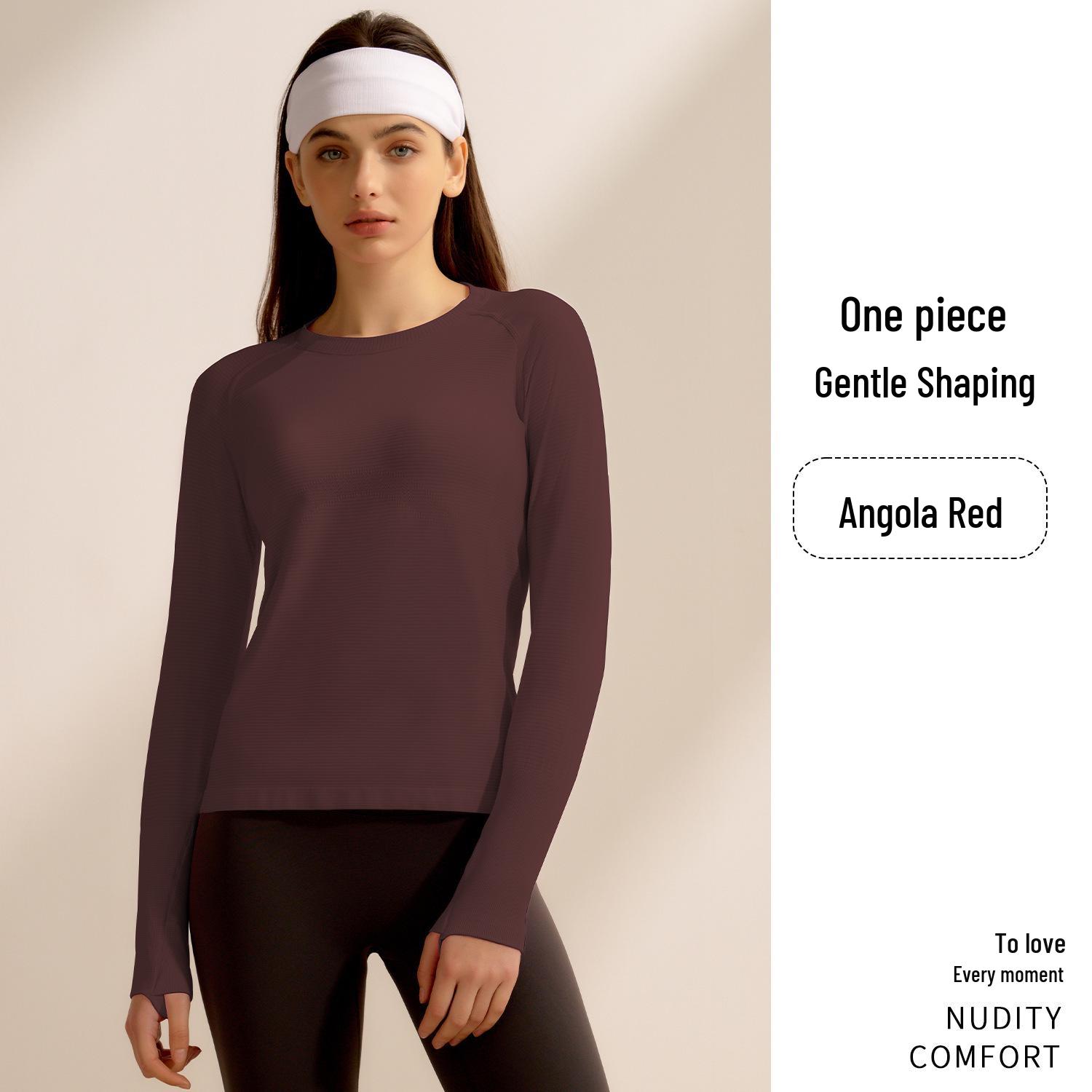 

Женский топ Jiu Yi с длинным рукавом для йоги, быстросохнущий - Весна/Осень, для спортивных тренировок и пилатеса S