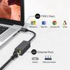 MINDPURE UR005 Адаптер Ethernet Type-C на RJ45 100 Мбіт/с Зовнішній мережевий роз'єм для телефону та ноутбука
