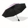 My Melody & Kuromi's Party Cartoon Cartoon Umbrella, Portable 3-Fold Compact Umbrella, Suitable for Camping, Hiking and Travel, Ideal Easter Birthday