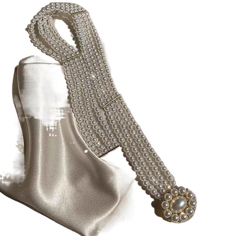 Versatile Faux Pearl Waist Belt For Women Ideal Fashion Accessory For Dresses