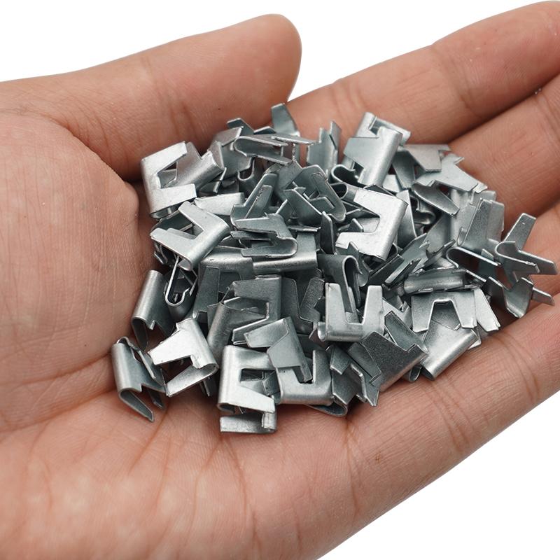 300 pcs Large Buckle Cage card 10mm Chicken Chop Bird Cage Installation cat Dog Animal cage Equipment poultry cage ligature
