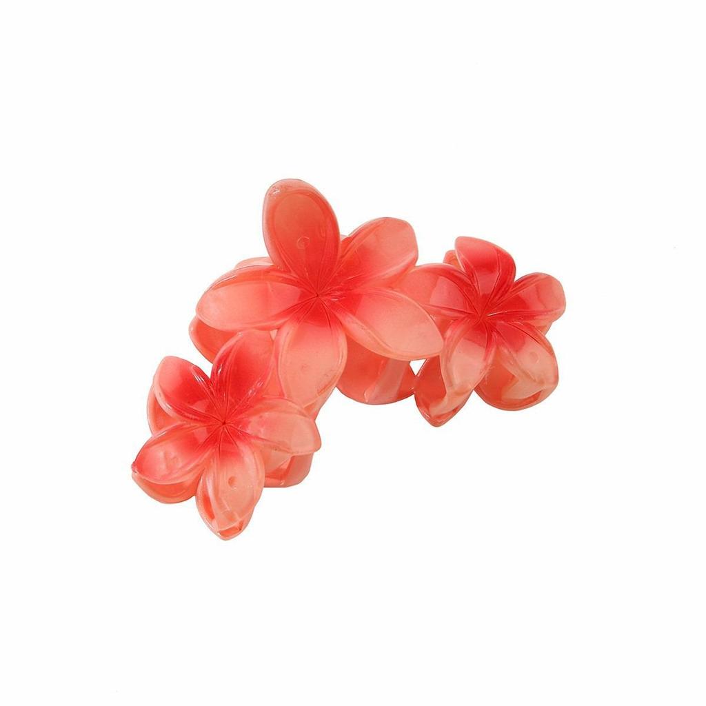 Retro Floral Petal Claw Hair Clip for Women - Large Volume Flower Hair Accessory