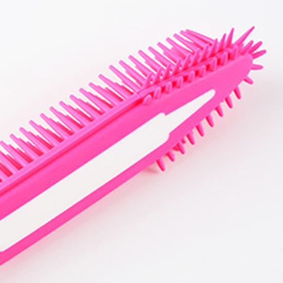 Yousheng štětec na koupání pro domácí mazlíčky s dlouhou rukojetí z měkkých gumových štětin Pohodlná masážní kartáč na péči o zvířata