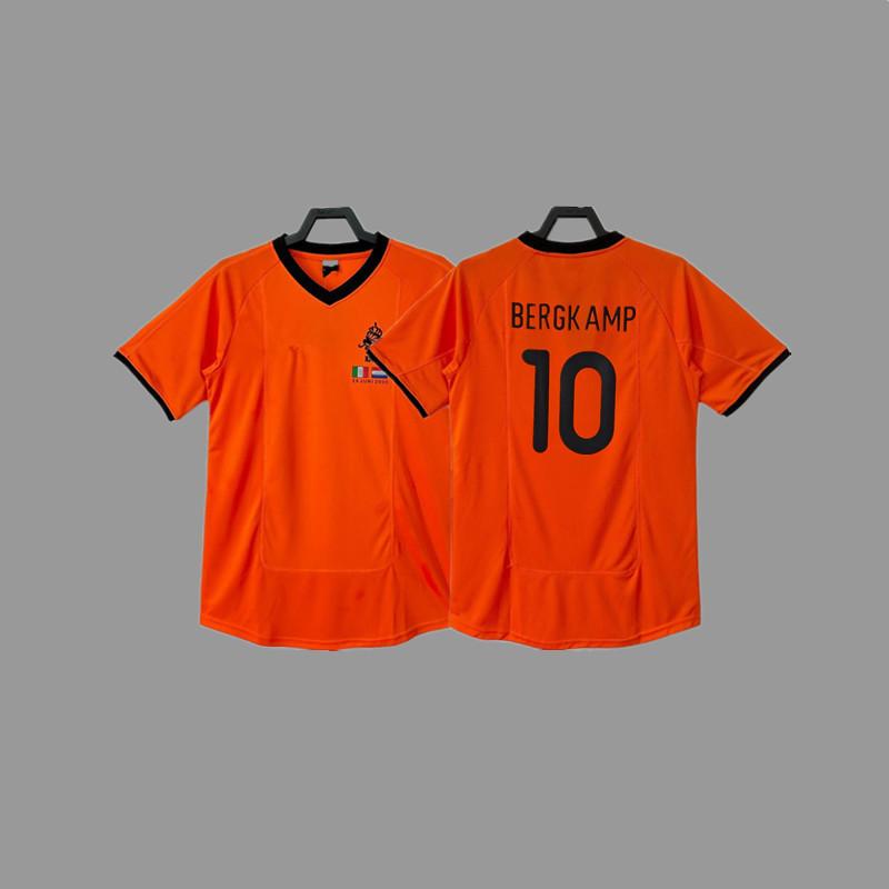 Retro jersey, football jersey, classic nostalgic replica Thai jersey, game training jersey, short-sleeved sportswear.