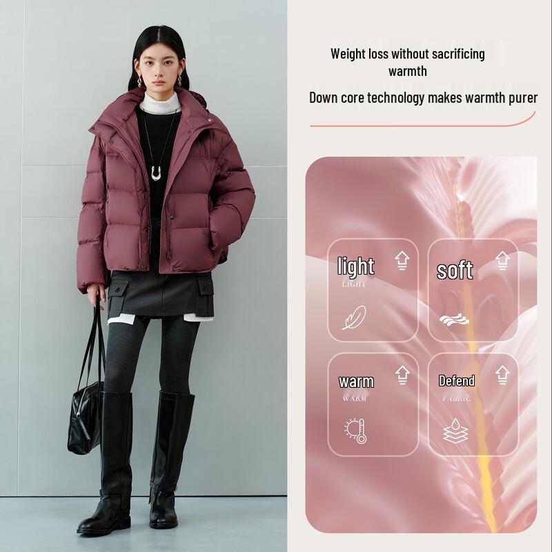 Aolaiyi Women's Lightweight Goose Down Puffer Jacket