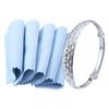 50Pcs Soft Fabric Jewelry Cleaning Cloth 8x8cm Cleaning Polishing Cloth  Jewelry Maintenance