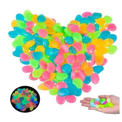 Glow Stones - Unspecified - 300 Pieces - Multicolor - Fluorescent - Aquarium Decoration