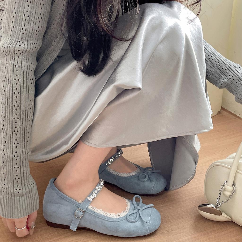 Red French Retro Shallow Mouth Inner Height-increasing Single Shoes Women's Summer 2025 New Model with Skirt Soft Sole Versatile Mary Jane Shoes