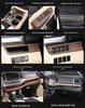 Compatible with 15-20 Highlander Center Console Gear Shift Panel & Cup Holder, Wood Grain Finish.