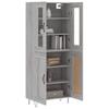 Highboard Sonoma Grau 69,5 x 34 x 180 cm Spanplatte