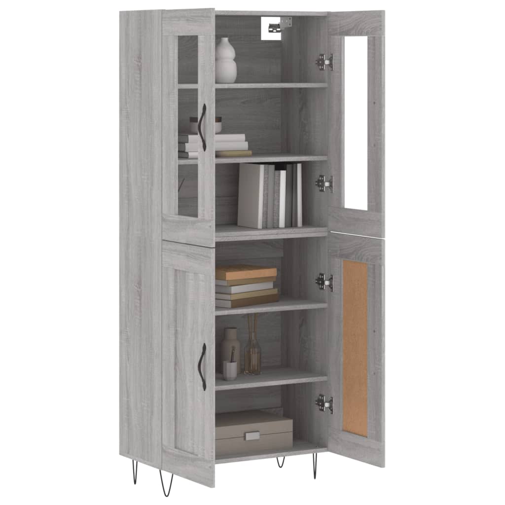 Highboard Gray Sonoma 69.5 x 34 x 180 cm Particleboard