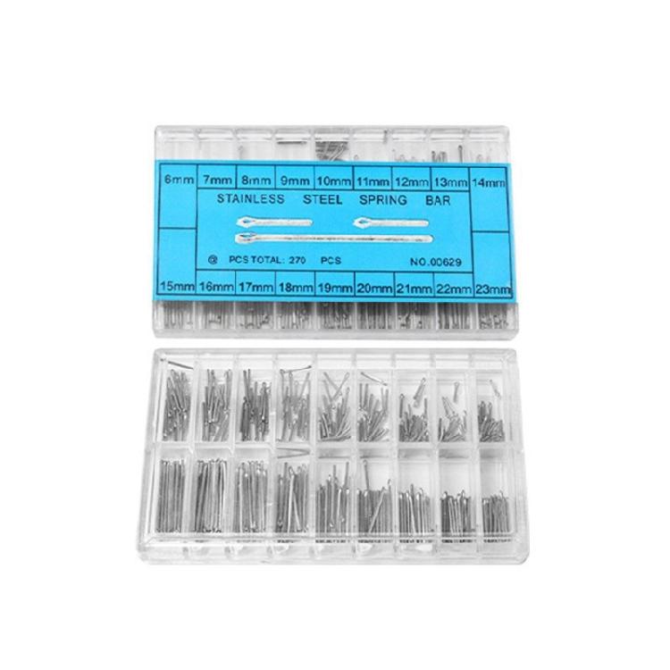 270Pcs Watch Link Pins Watch Pins Kit Assortment Stainless Steel Watch Strap Bar Repair Kit for Watchmaker 6-23mm