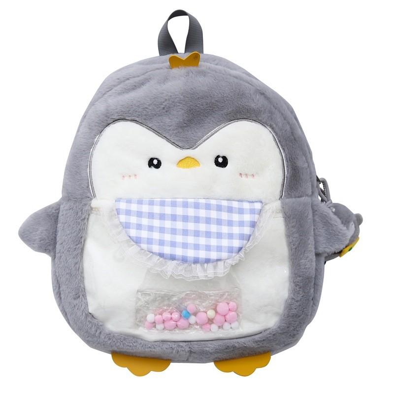 Cute Plush Animal Penguin Kids Backpack With Breathable Waterproof Material For Toddlers And Children