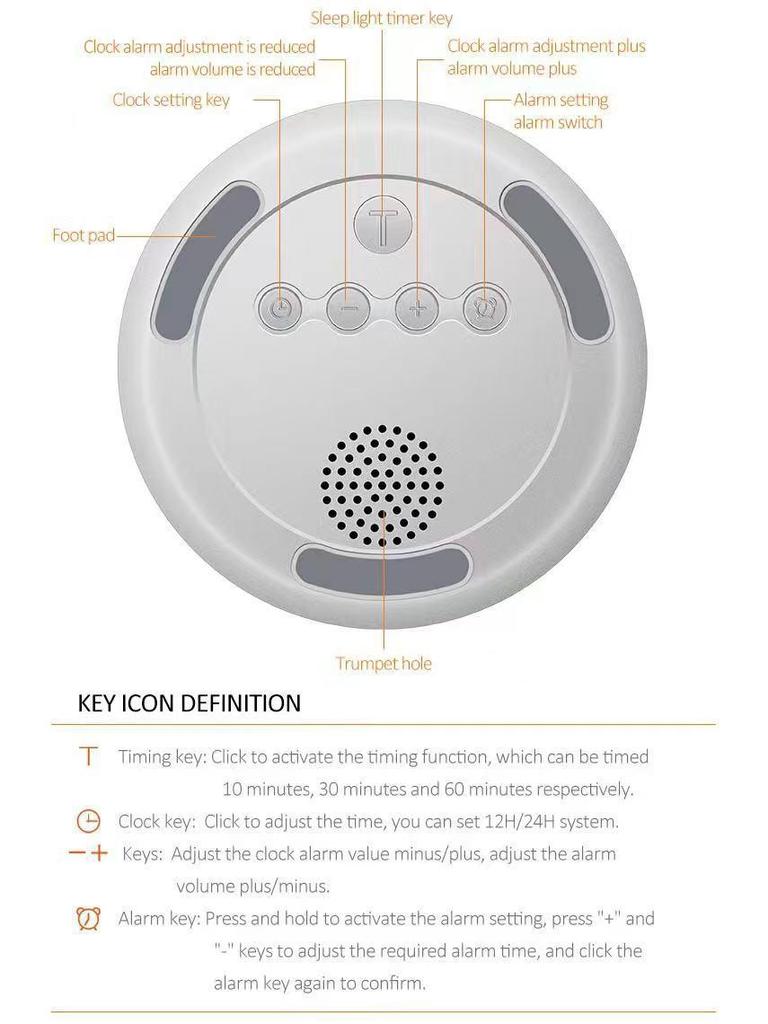 Smart Sunrise Simulation LED Alarm Clock with Colorful Night Light & Timer