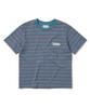 THISISNEVERTHAT Gestreiftes W-T-Shirt Hellblau
