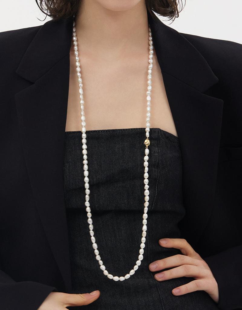 Hyeres Lor H Edition Silver (Y) Freshwater Pearl Long Necklace Hl6N53607Y9000