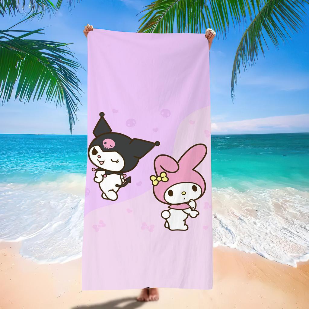 Popular Beach Towels Children'S Cartoon Quick-Drying Beach Towels Microfiber Digital Printing Bath Towels
