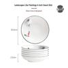 Tangshan Underglaze Ceramic Landscape Ramen Bowl Set