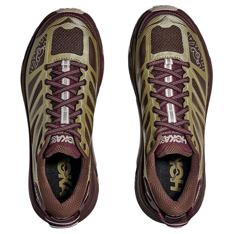 HOKA One One Mafate Speed 2 Cushioning Abrasion Resistant Breathable Lightweight Low Top Casual Running Shoes Unisex 1126851-WMW
