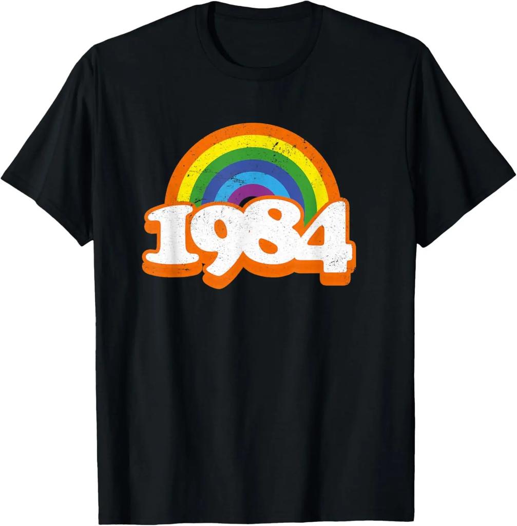 Funny 40th Birthday O Neck Shirt Fashion Print Casual Short Sleeve Male Tops Vintage 1984 Limited Edition Retro Mens TShirt