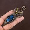 Labradorite Handmade Copper Wire Wrap Pendant 3.94" e5d95