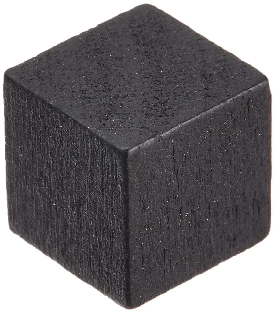 Black 14mm wooden cubes 100 (approx. pieces)