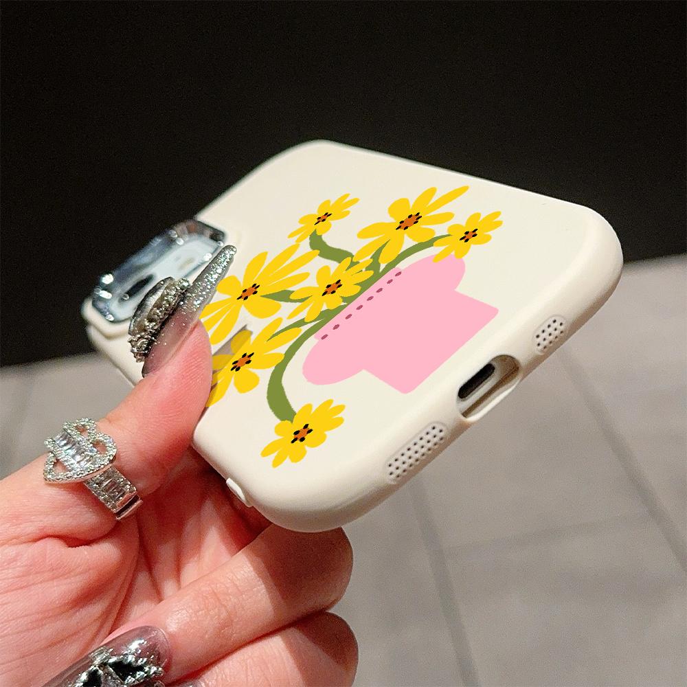 Solid Color Silver Edge Lens Soft Liquid Silicone Shockproof Phone Case for iPhone Samsung Huawei Honor Xiaomi Redmi OPPO Realme Vivo Infinix Tecno