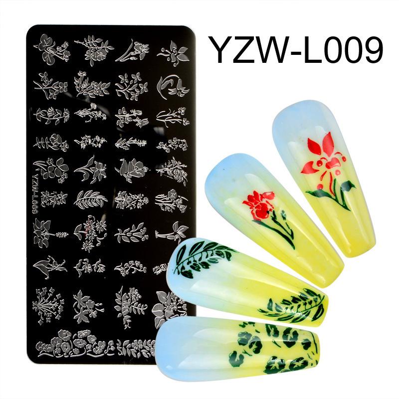 Nail Art Rectangle Printing Plate Printing Nail Polish Steel Plate Template Printing Transfer Printing Diy Seal Printing Plate Tool