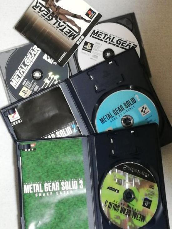 [USED] Tested/3-Game SetMetal Gear Solid 1, 2, 3 Trilogy Japanese Ver. PS1/PS2 NTSC-J