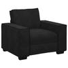 VidaXL Fauteuil noir 60 cm velours, fauteuil canapé simple, chaise d'appoint, chaise relaxante, chaise longue, chaise TV, 4105005