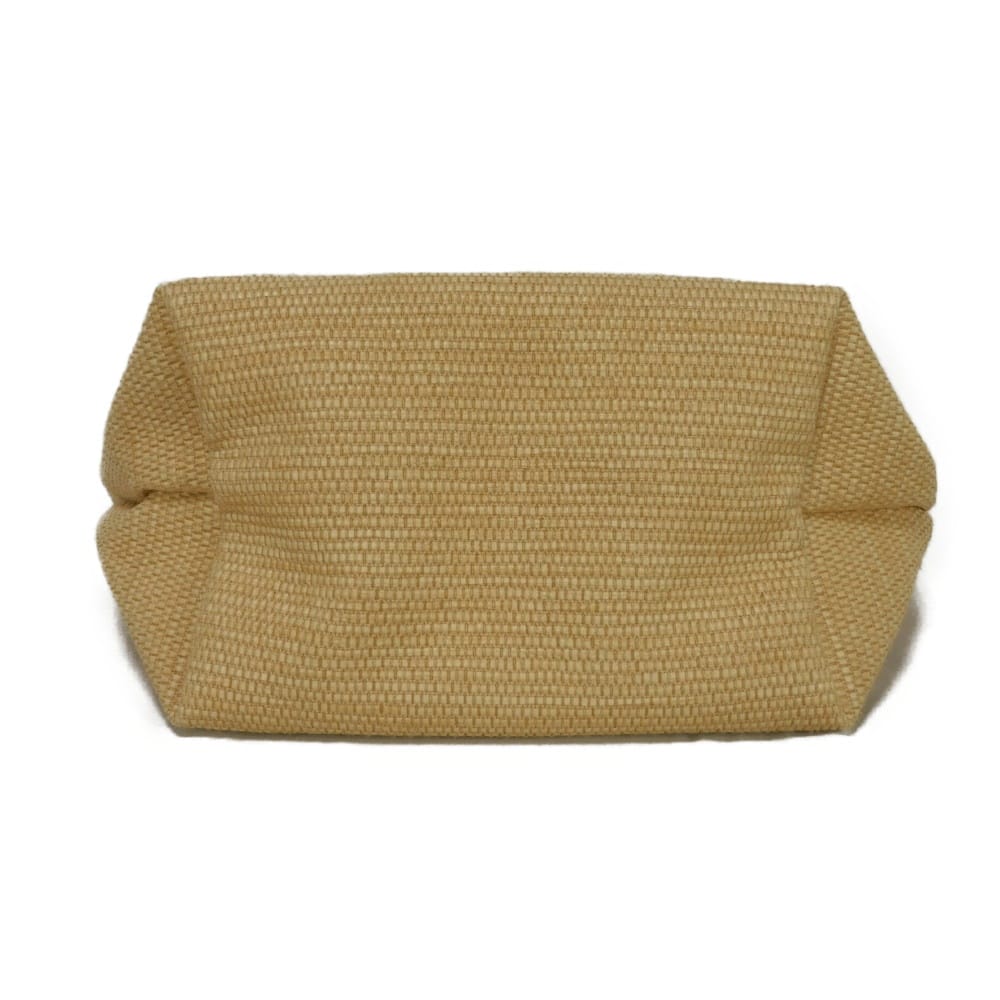 Used 12768 Le Pannier Pliage S 10144HZB035 7922 Canvas Basket Bag 2-Way Shoulder Bag with Hose, Brown, Women's from