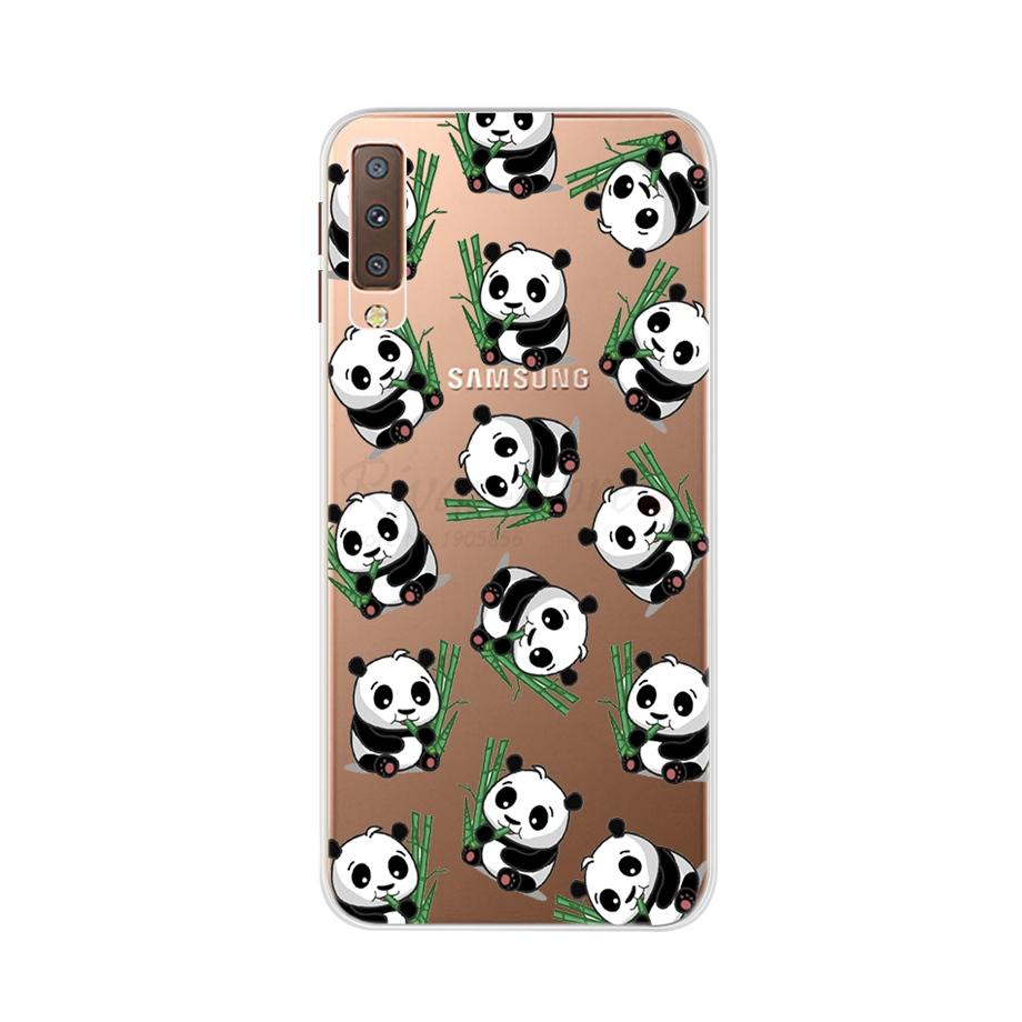 for Samsung A7 2018 Case Soft Silicone Back Cover Cute Cartoon Phone Case For Samsung Galaxy A7 A 7 2018 A750 A750f Case Bumper