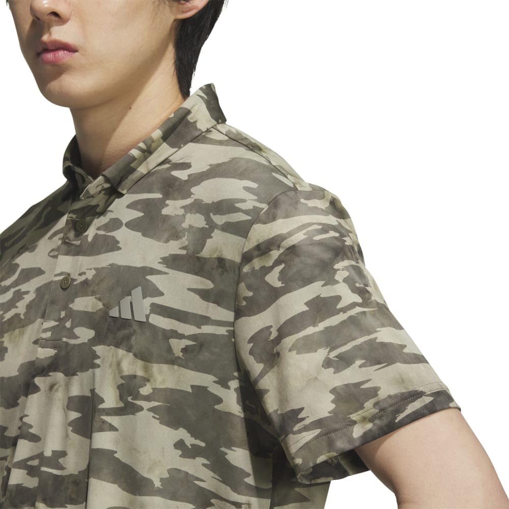 Adidas Golf Camouflage Short Sleeve Olive Strata Men's Shirt,