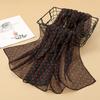 New Fashion Chiffon Dot Print Design Women Silk Scarf Shawl Elegant Headscarf Bandage Hijabs Muslim Wrap Scarves