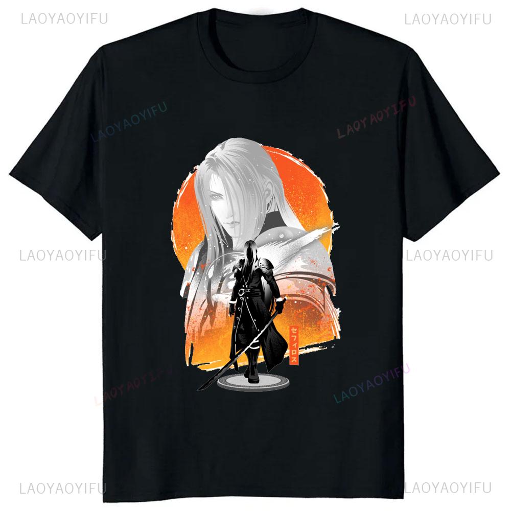 Sephiroth Final Fantasy VII Anime Graphic Print T-shirt XL