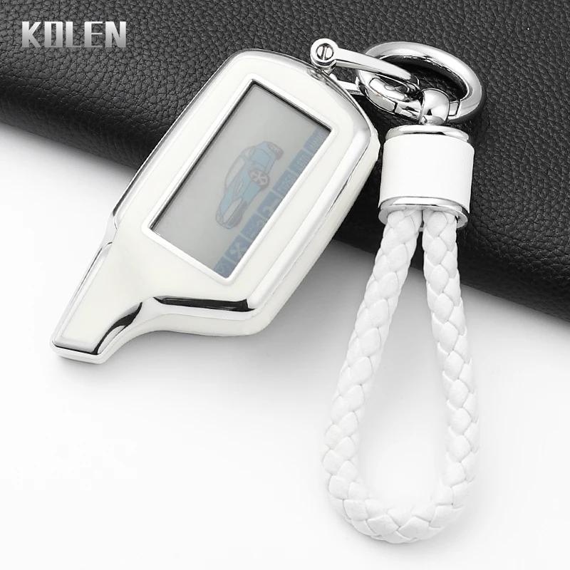 Fashion Tpu Car Key Case Cover For Starline B9 B91 B6 B61 A91 A61 V7 Russian Two Way Version Lcd Car Alarm Keychain Protector