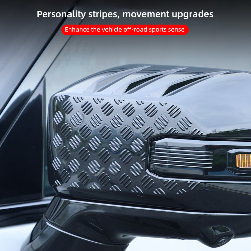 2Pcs Car Side Door Mirror Covers Exterior Reverse Mirror Shell Covers For Chery Jetour Traveller T2 2024 ABS Exterior Parts