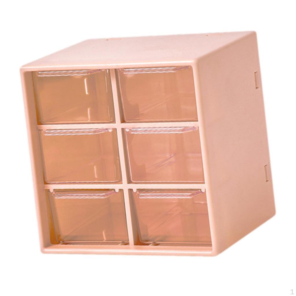Compact Drawer Organizer for Desktop Use, Storage Solution with Drawers Beads and Office