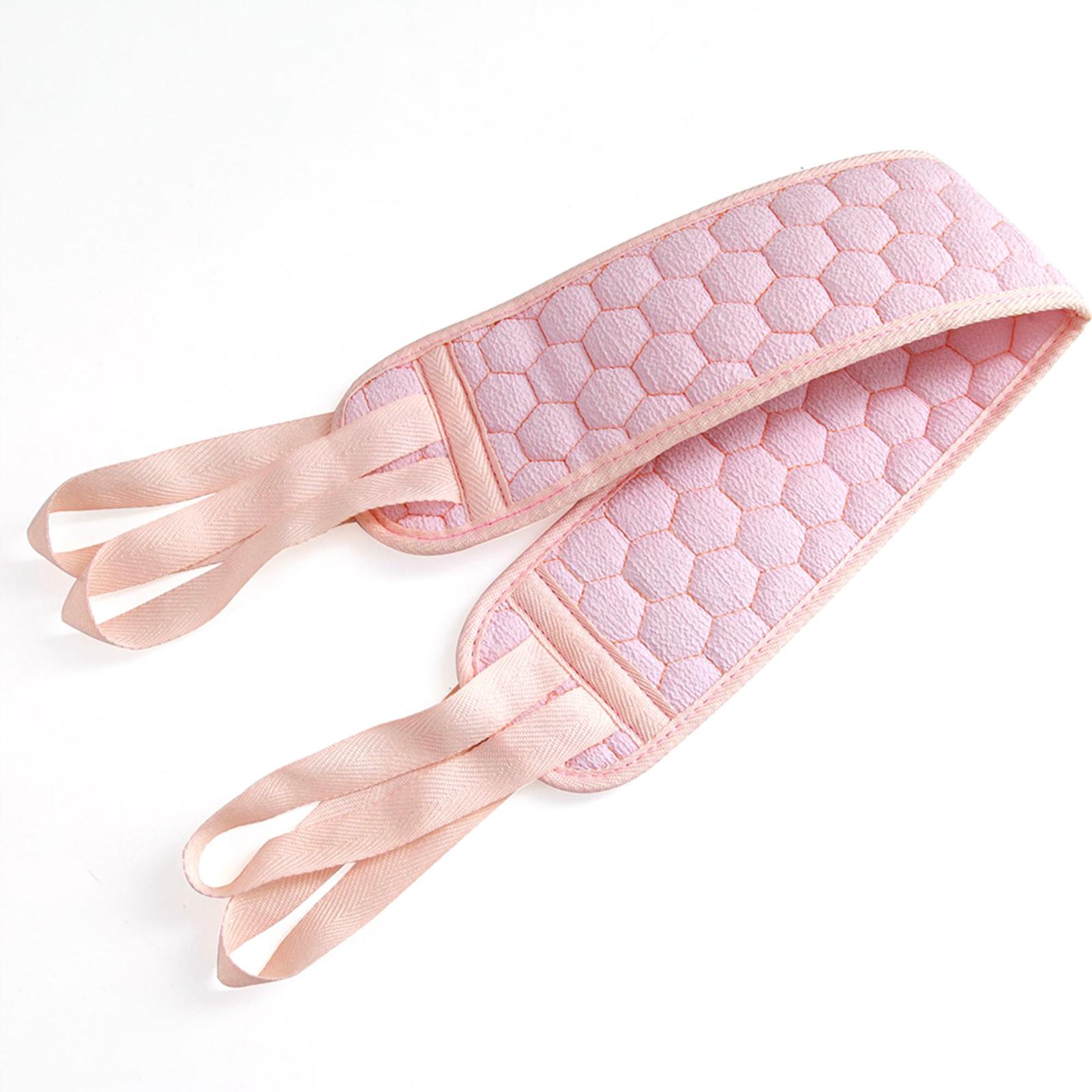 

Длинное полотенце для растирания спины, банное полотенце для душа для взрослых, глубоко отшелушивающее полотенце, тканевая накладка для ног, ступней и рук розовый