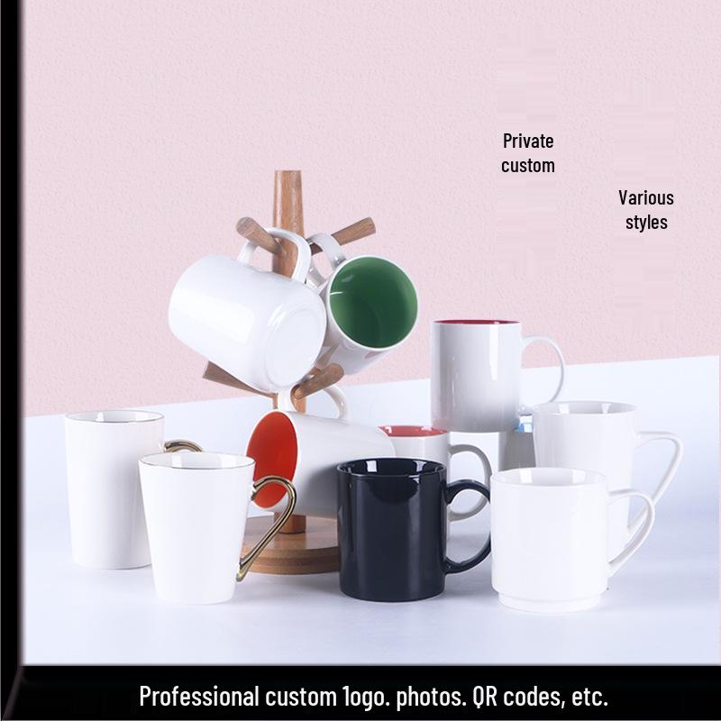 Kreative Keramiktasse mit individuellem Logo für Thermotransfer und Werbegeschenk