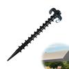 Heavy Duty Camping Tent Stakes Easy to Use Screw Shape Tent Stakes Essential Gear Suitable for Groundsheets Tarps